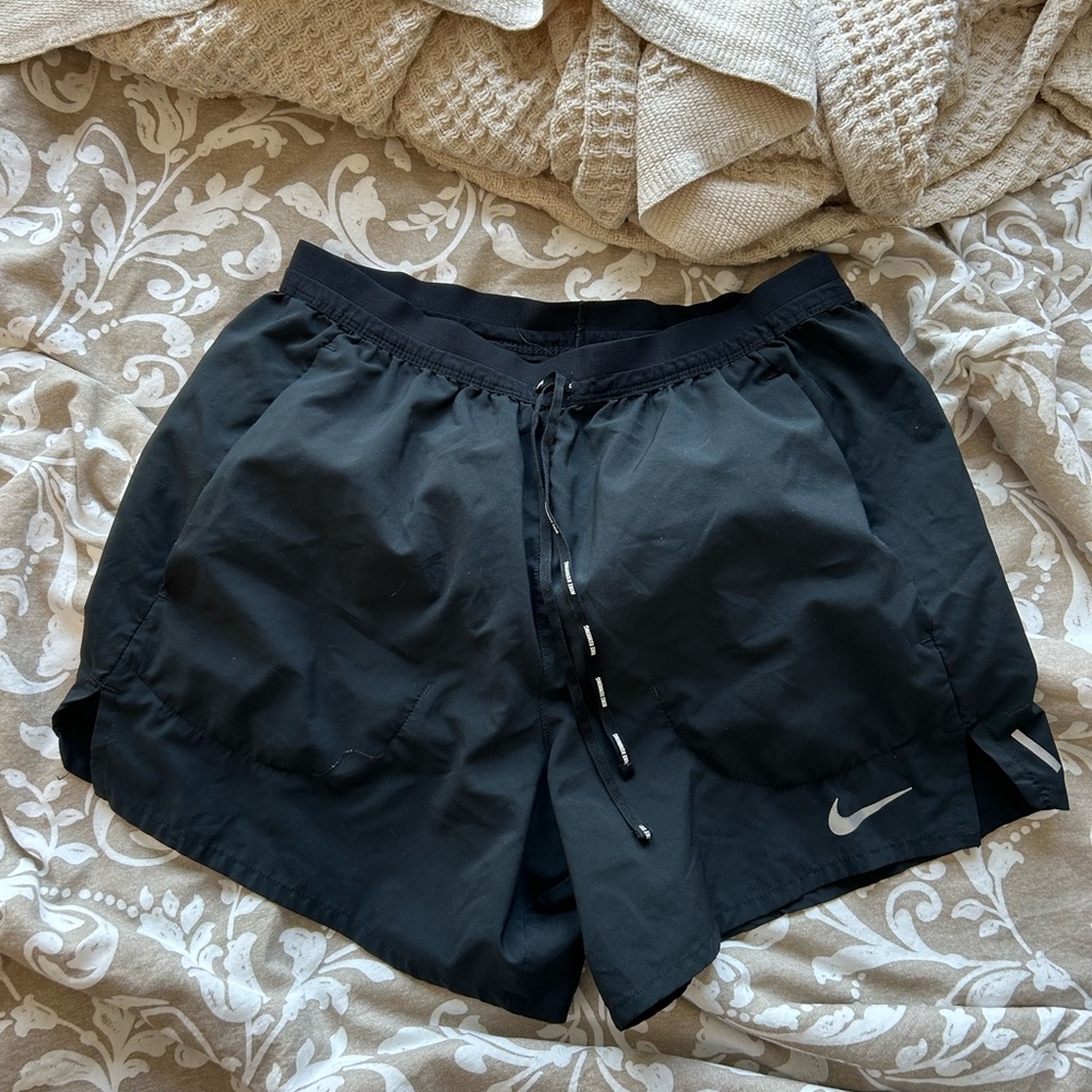 Nike Black Sports Shorts with Logo